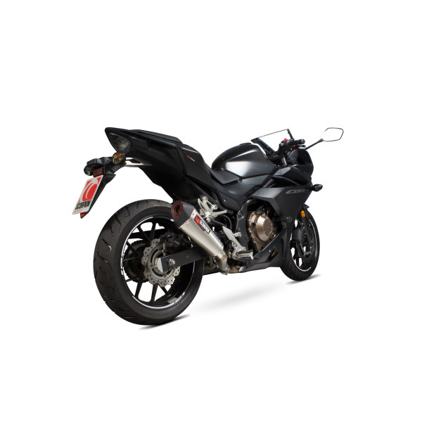 Scorpion Exhaust Honda CBR500 R 2016 - 2018 Serket Taper Slip-on Brushed Stainless Steel Sleeve